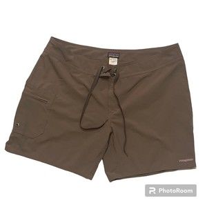 Patagonia Women’s Size 10 Brown Board Shorts Swim Lace Up Front